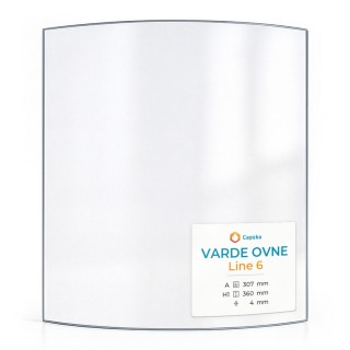 Vetro Varde Ovne LINIE 5 - Vetro Curvo per stufa a legna
