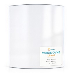 copia di Vetro Varde Ovne LINIE 5 - Vetro Curvo per stufa a legna