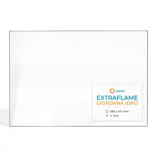 Glas für Pelletofen Extraflame GIORDANA IDRO - Hochwertiges Keramikglas - Capska