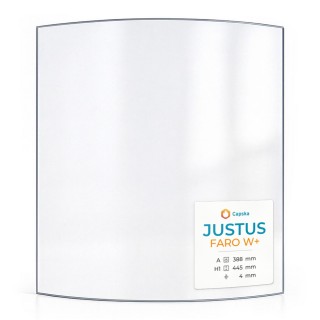 Vitre pour poêle à bois Justus FARO W+ - Verre courbe - Capska