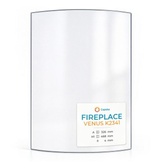 Vetro per stufa a legna Fireplace Venus K2341 - Vetro ceramico di alta qualità - Capska