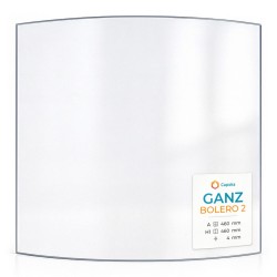 Ganz BOLERO 2 Glass - Curved glass panel for wood burning stove
