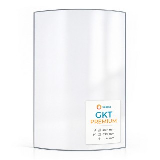 Glas für Kaminofen Gkt PREMIUM - Hochwertiges Keramikglas - Capska