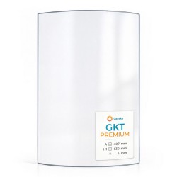 Gkt PREMIUM Glass - Curved glass panel for wood burning stove