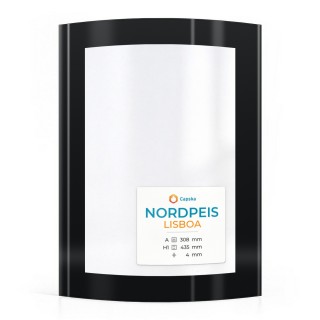 Glas für Kaminofen Nordpeis LISBOA - Hochwertiges Keramikglas - Capska