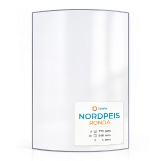 Glas für Kaminofen Nordpeis RONDA - Hochwertiges Keramikglas - Capska