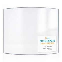 Vetro Nordpeis AMSTERDAM - Vetro Curvo per stufa a legna