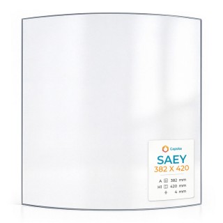 Vetro per stufa a legna Saey 382 X 420 - Vetro ceramico di alta qualità - Capska