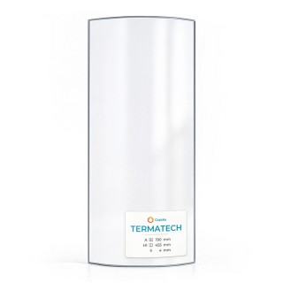Glas für Kaminofen Termatech TT23RG (Außenscheibe) - Hochwertiges Keramikglas - Capska
