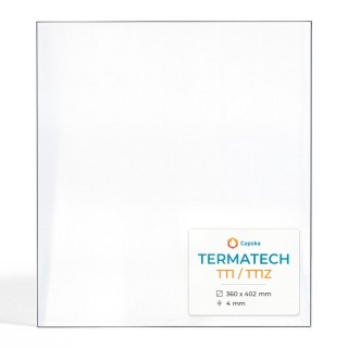 Glas für Kaminofen Termatech TT1 / TT1Z - Hochwertiges Keramikglas - Capska