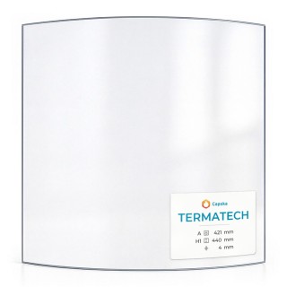 Wood Burning Stove glass for Termatech Tt80 - High quality ceramic glass - Capska