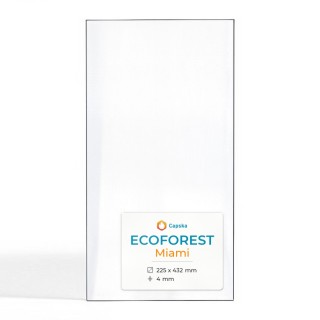 Pellet Stove glass for Ecoforest Miami - High quality ceramic glass - Capska