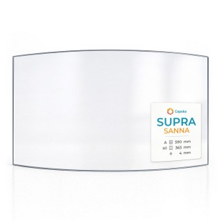 Wood Burning Stove glass for Supra Sanna - High quality ceramic glass - Capska