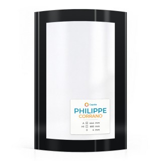 Vitre pour poêle à bois Philippe CORRANO - Verre courbe - Capska