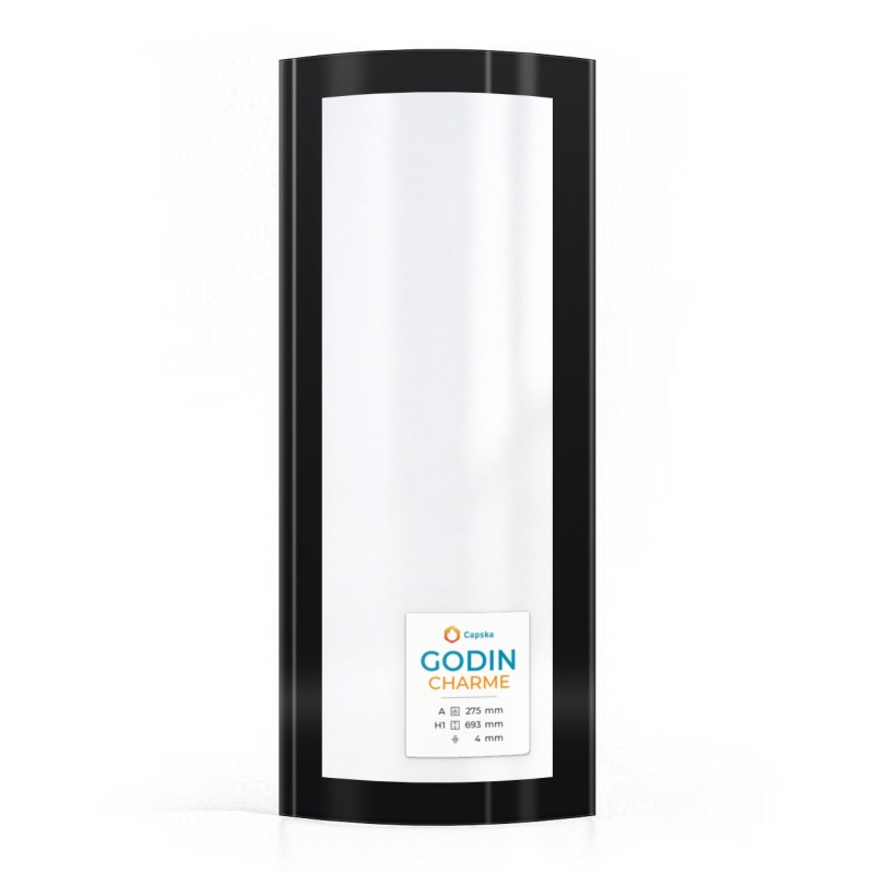 Vitre pour poêle à bois Godin CHARME - Verre courbe - Capska