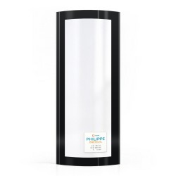 Philippe BRETEUIL Glass - Curved Screen-printed side glass panel for wood burning stove