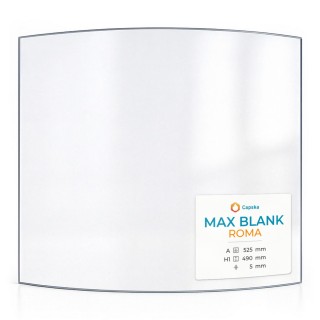 Vitre pour poêle à bois Max Blank ROMA - Verre courbe - Capska