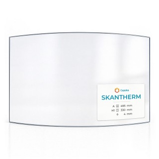 Glas für Kaminofen Skantherm FLAVIUS - Hochwertiges Keramikglas - Capska