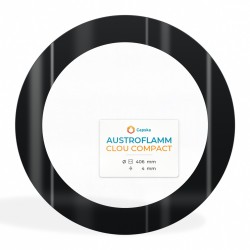 Vitre Austroflamm CLOU COMPACT - Verre Ronde Sérigraphié pour poêle à granulés