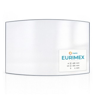 Wood Burning Stove glass for Eurimex Fluvius - High quality ceramic glass - Capska