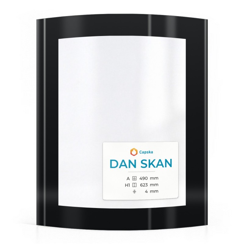 Vitre pour poêle à bois Dan Skan ORBIT - Verre courbe - Capska