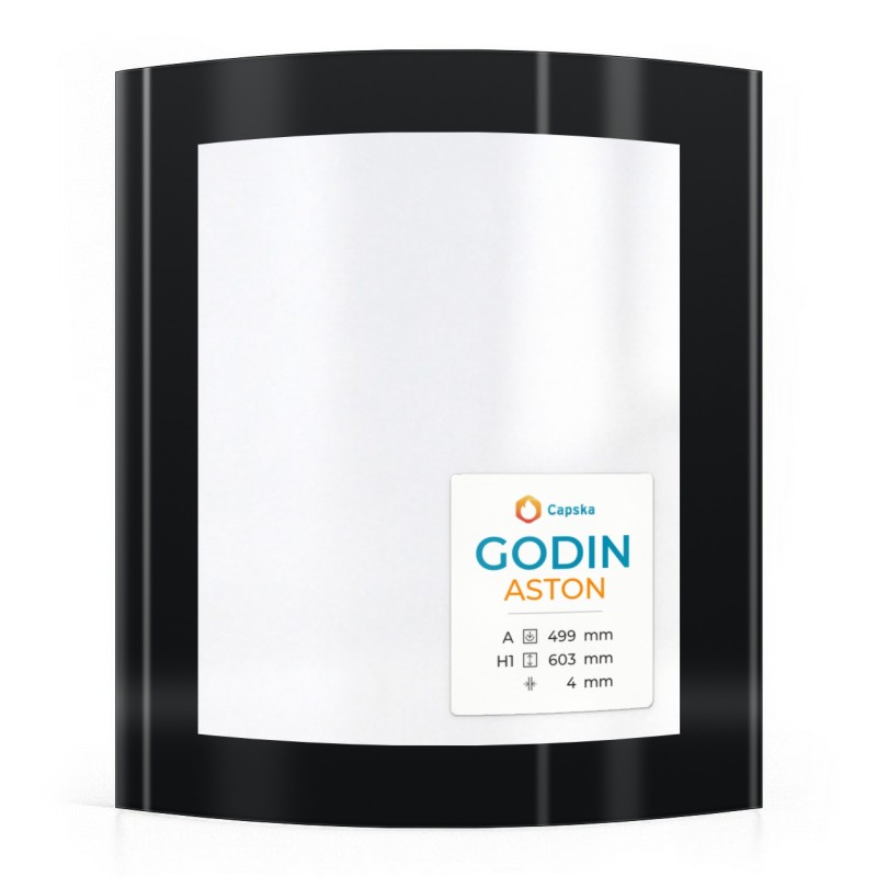Wood Burning Stove glass for Godin Aston - High quality ceramic glass - Capska