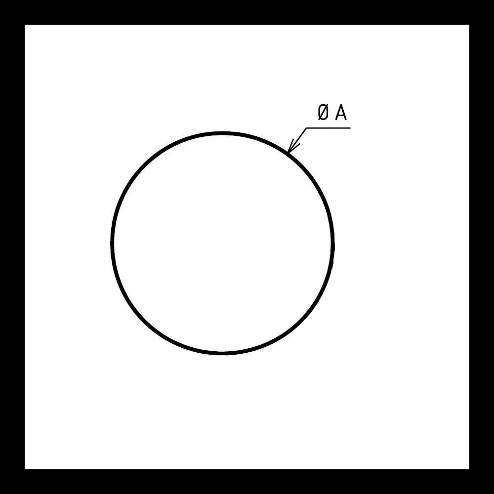 Plaque de sol Ronde