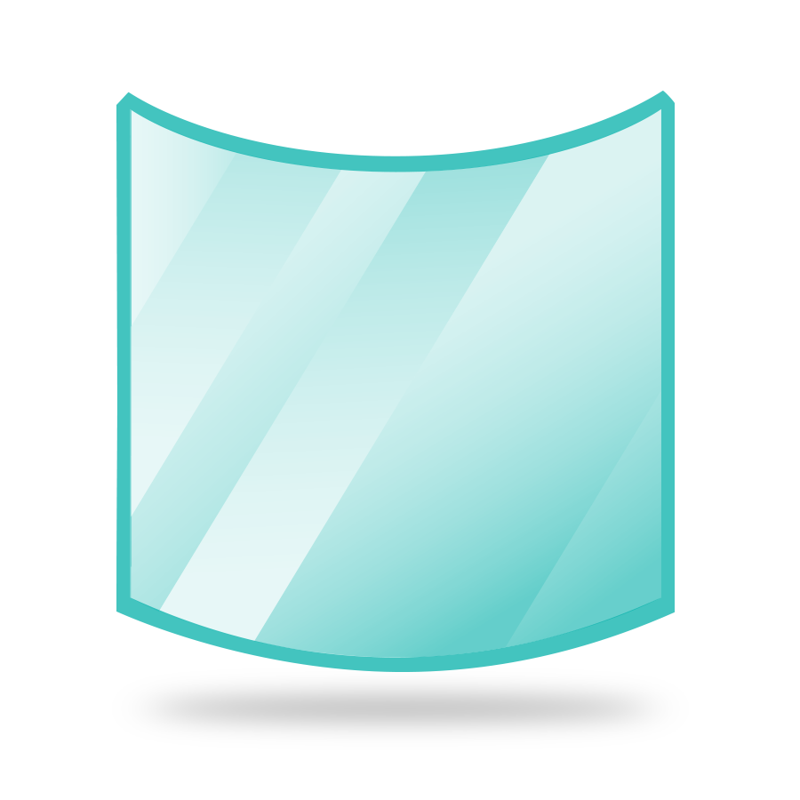 Gebogenes Glas
