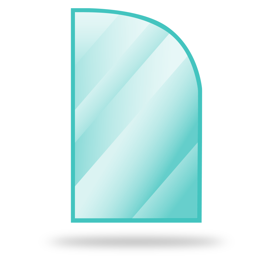 1 rounded corner